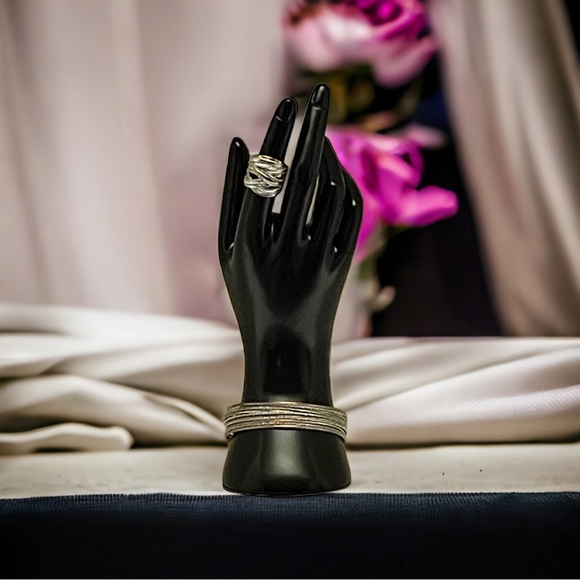 Copper & Silver Bangle Bracelet - Picture 3 of 11